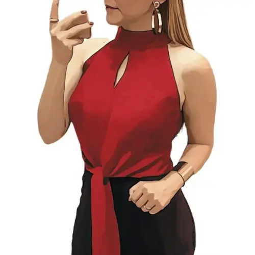 Molde Blusa Feminina Pala Americana Gola Alta P ao Gg
