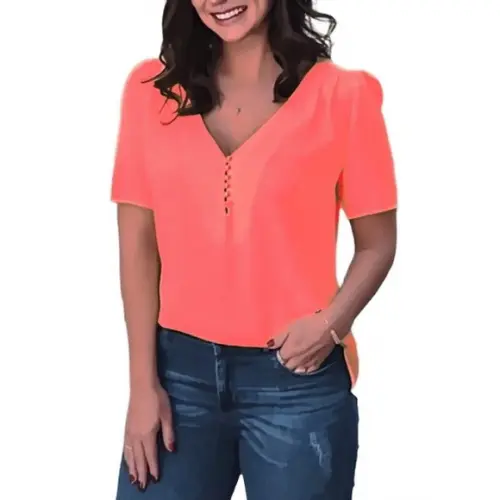 Molde Blusa Manga Curta Feminina P ao G