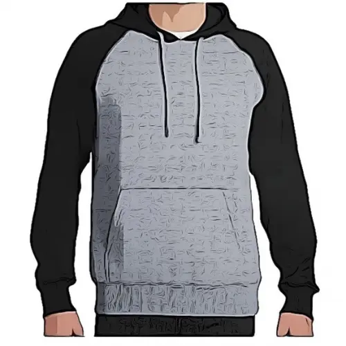 Molde Blusão Bolso Canguru e Capuz Raglan Masc P ao Gg #596