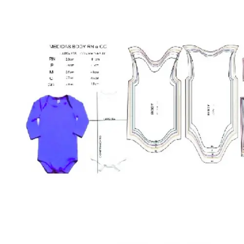 Molde Body Envelope Bebê Infantil Rn ao Gg