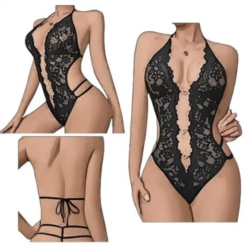 Molde Body Renda Lingerie Fio Dental P ao Xxg