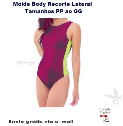Molde Body Recorte Lateral (PP ao GG) #292