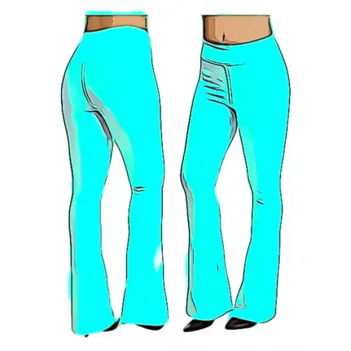 Molde Calça Flare Boca Larga Feminina P ao Gg #77