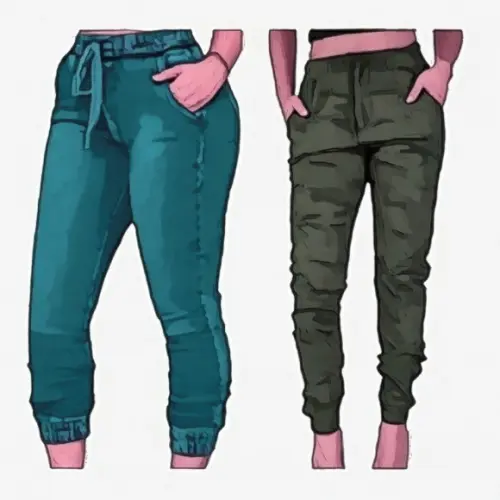 Molde Calça Jogger Feminina Adulto Jeans Brim Sarga