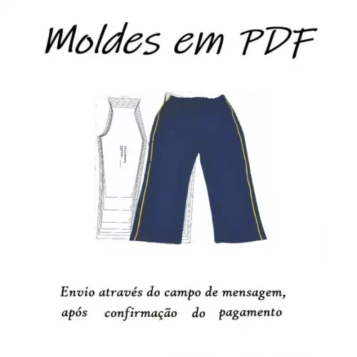Molde Calça Uniforme Escolar Infantil