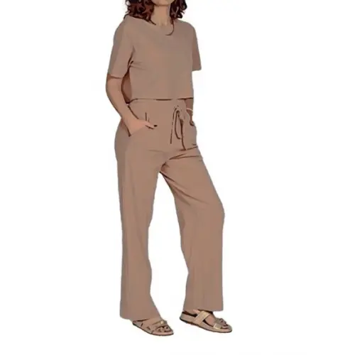 Molde Calça Wide Leg e Cropped Malha P ao Gg