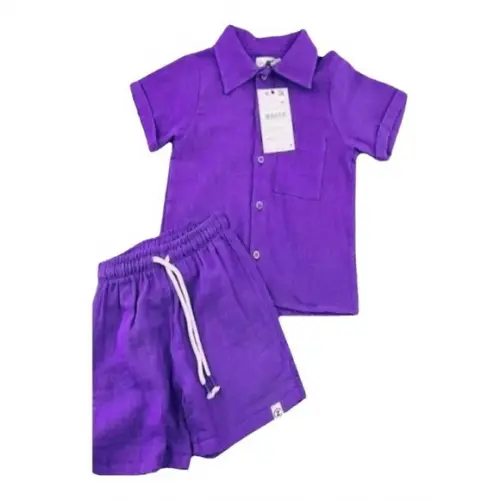 Molde Camisa Manga Curta e Short Infantil Menino 2 a 14