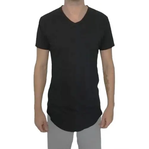 Molde Camisa Longline Slim Gola V Masc Pp ao Xg
