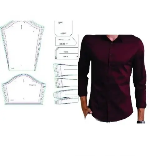 Molde Camisa Social Esporte Fino Masculina Manga Longa Curta