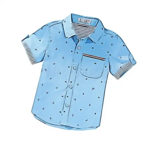 Molde Camisa Social Infantil Masc m Curta 2 ao 14 #87