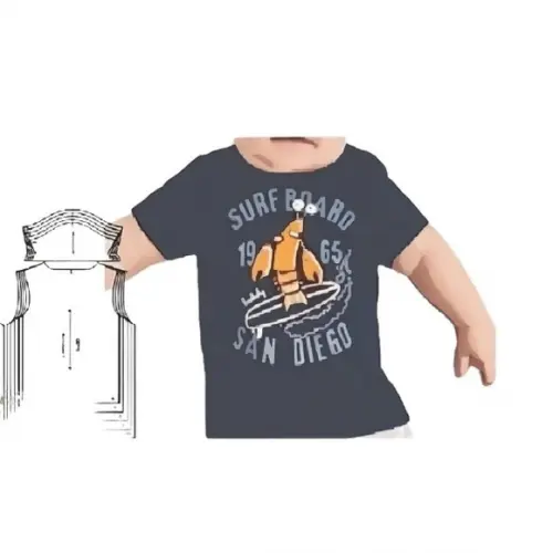 Molde Camiseta Bebê Rn, P, M, G, Gg