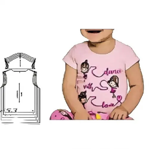 Molde Camiseta Bebê Rn,p, M, G,gg Unissex
