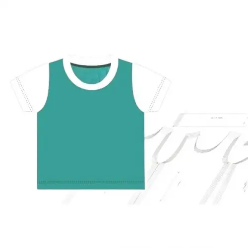 Molde Camiseta Bebê com Opção de Manga Rn ao Gg