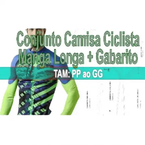 Molde Camiseta Ciclista Masculina M.longa