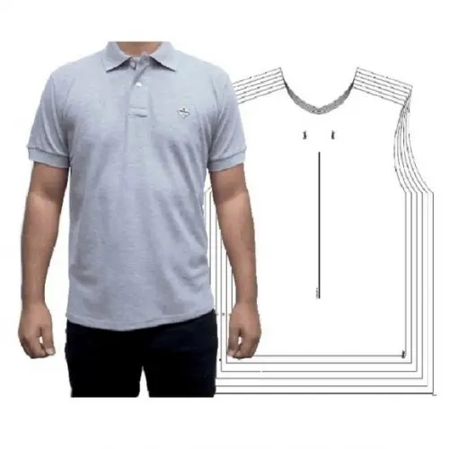 Molde Camiseta Polo Masculina