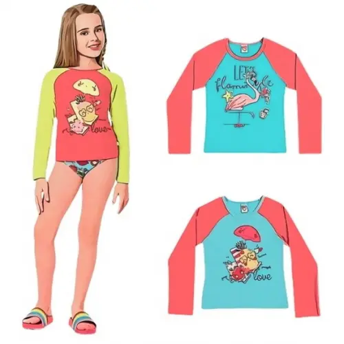 Molde Camiseta Proteção Infantil Uv