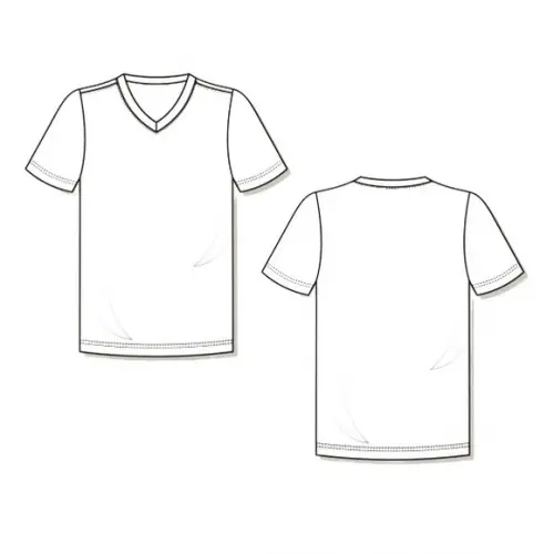 Molde Camiseta Tradicional Gola V Pp ao Egg