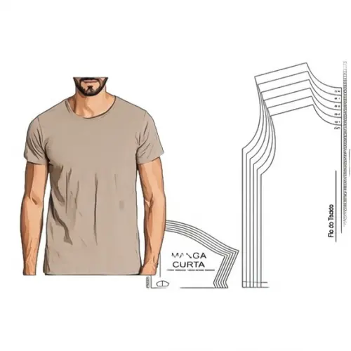 Molde Camiseta Tradicional Gg ao G5