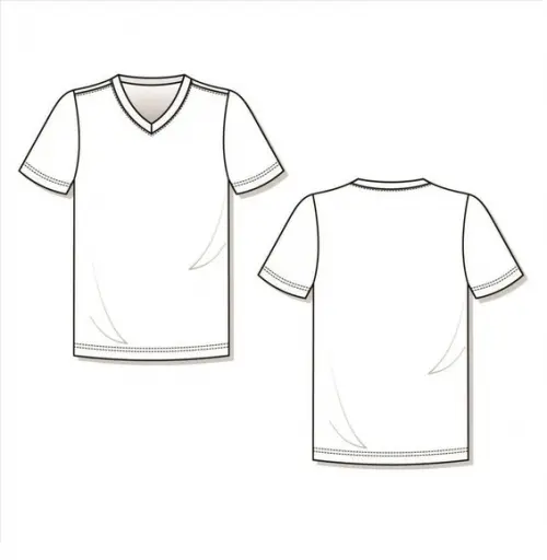 Molde Camiseta Tradicional Gola V ( Pp ao Egg)