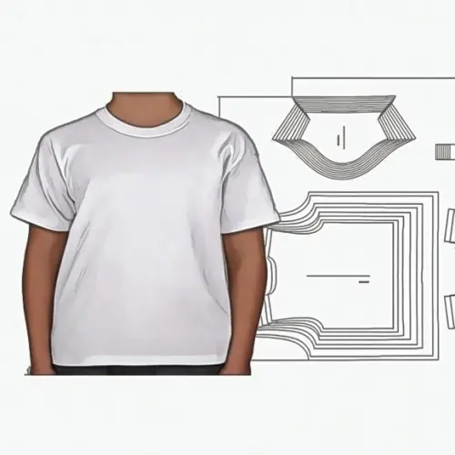 Molde Camiseta Tradicional Infantil m Curta 2 a 16