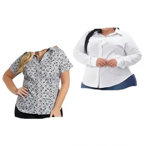 Molde Camisete Camisa Social Fem Plus Size Gg ao G5