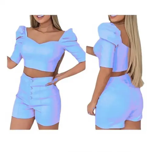 Molde Conjunto Cropped e Short em pdf P ao Gg