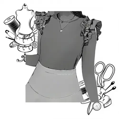 Molde Costura de Blusa Infantil Feminina 4 a 14 Anos #80