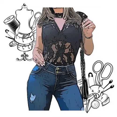 Molde Costura de Body Fem Rendado Lindo P ao Xg #180