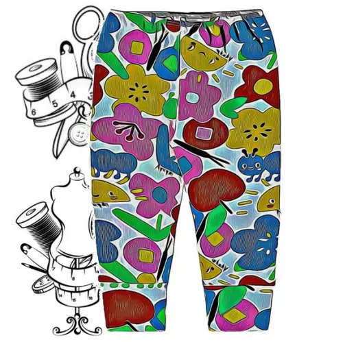Molde Costura de Calça Mijao Pe Reversivel Rn a 3 Anos #334