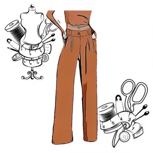 Molde Costura de Calça Feminina Pantalona P ao Gg #79