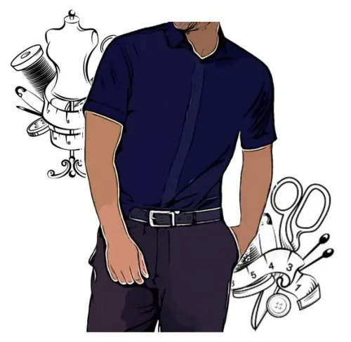 Molde Costura de Camisa Masc Social Slim Pp ao Xxg #93