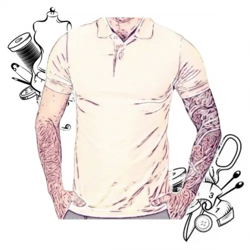 Molde Costura de Camisa Polo Masculina Slim P ao Xxg #84