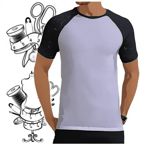Molde Costura de Camiseta Raglan Masculina Pp - Xg #337