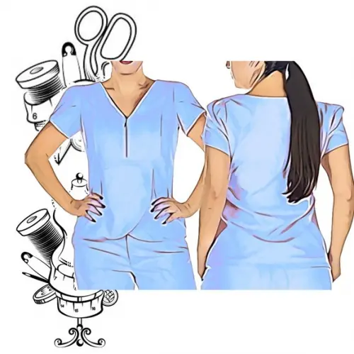 Molde Costura de Pijama Cirurgico Feminino P ao Xxg #220