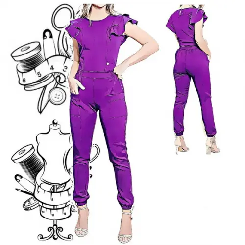 Molde Costura de Pijama Cir Detalhe Gode P ao Xxg #221