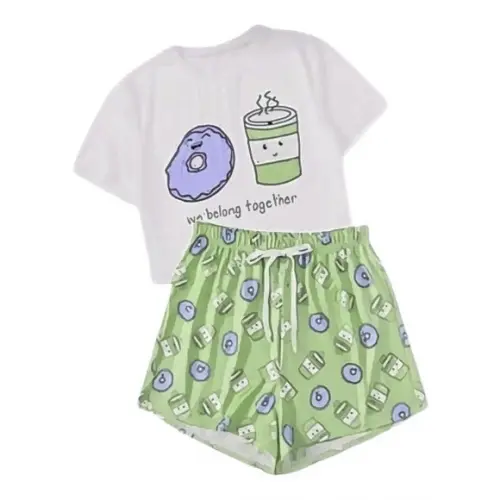 Molde Cropped + Short Infantil Verão 2 a 14 Anos
