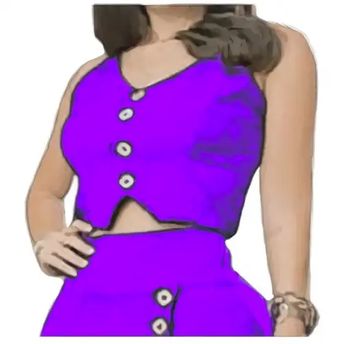 Molde Cropped Colete Alfaiataria Feminino P ao Xxg