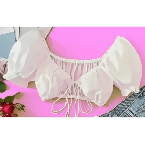 Molde Cropped Ciganinha com Amarração P ao Gg