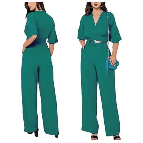 Molde Cropped de Amarrar e Calça Pantalona P ao Gg