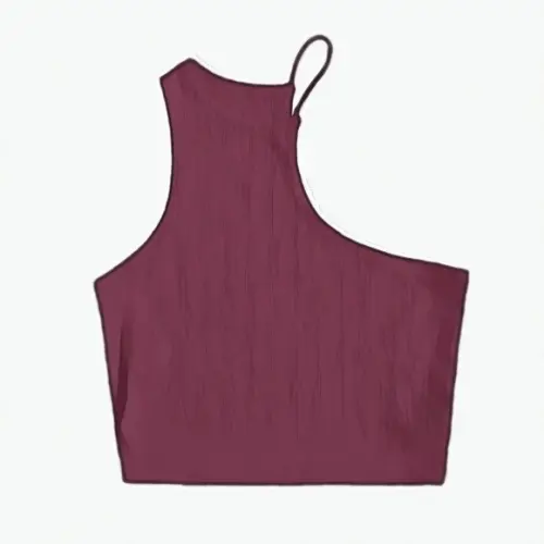 Molde Cropped Gola Assimetrica P ao Xg #339