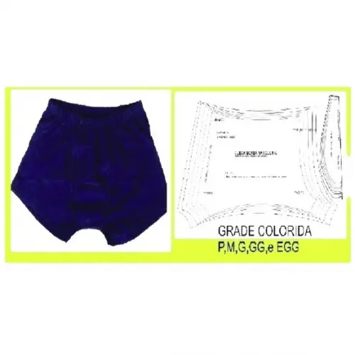 Molde Cueca Boxer Masculina c Elástico Embutido