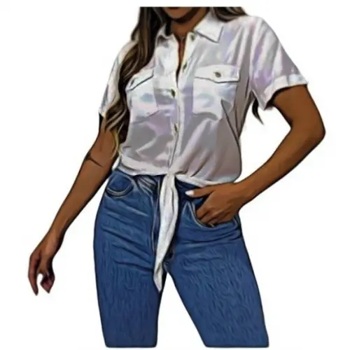 Molde de Blusa Feminina Botoes P ao Xxg #314