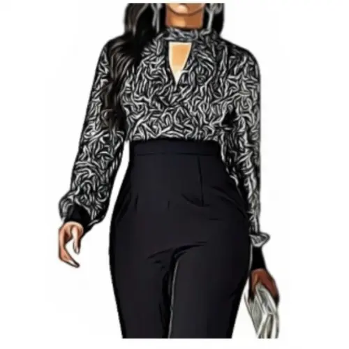 Molde de Blusa Feminina Manga Longa P ao Xxg #485