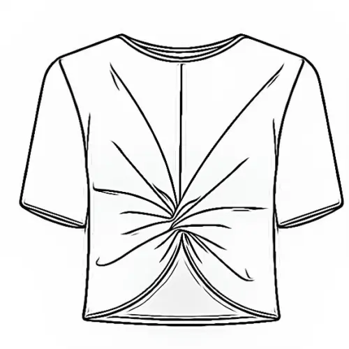 Molde de Blusa Frente Torcida - Feminina P ao Gg #71
