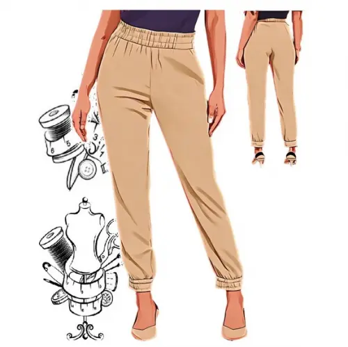 Molde de Calça Jogguer Slim Fit Feminina do P ao Gg #462