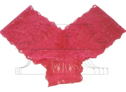 Molde de Calcinha de Renda do Pp ao G pdf e Corel Draw