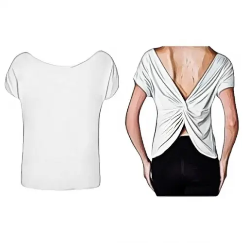 Molde de Cropped Adulto Feminino #136