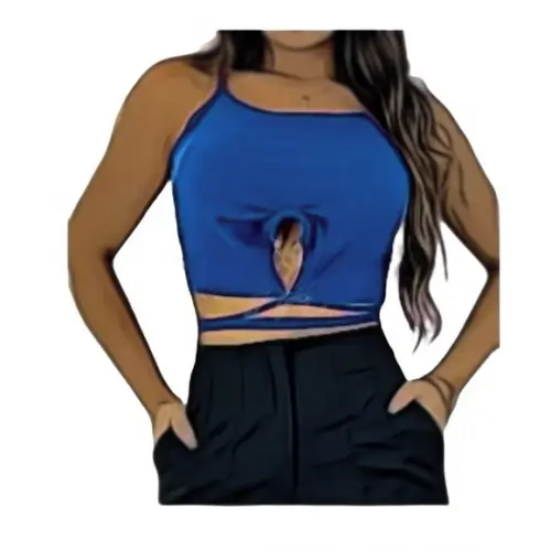 Molde de Cropped com Amarração #198