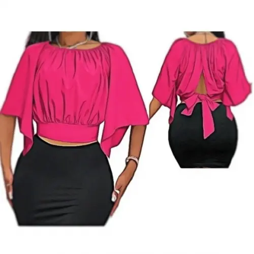 Molde de Cropped com Abertura Costas #254