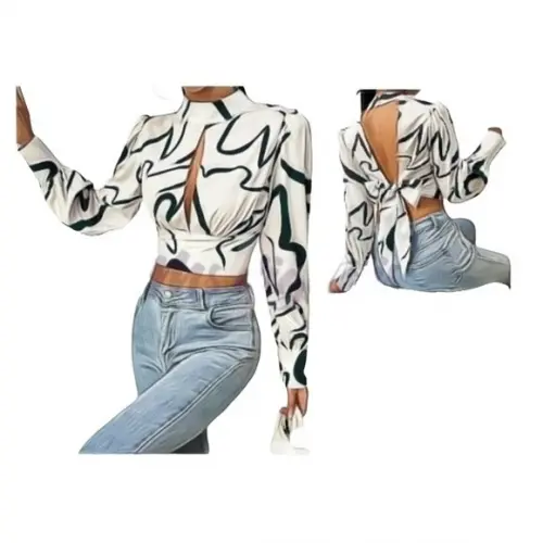 Molde de Cropped Feminino Adulto #128